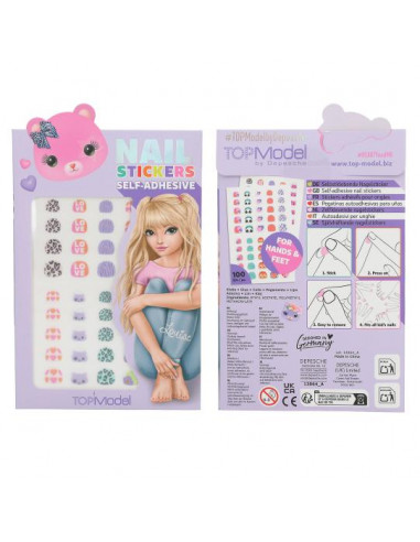 TOPMODEL PEGATINAS AUTOADHESIVAS PARA UÑAS 100 UNID