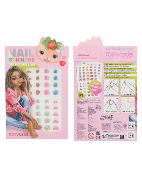 TOPMODEL PEGATINAS AUTOADHESIVAS PARA UÑAS 100 UNID