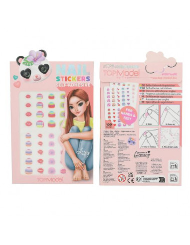 TOPMODEL PEGATINAS AUTOADHESIVAS PARA UÑAS 100 UNID