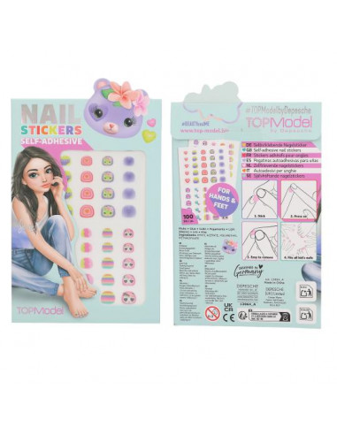TOPMODEL PEGATINAS AUTOADHESIVAS PARA UÑAS 100 UNID