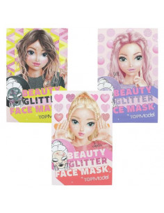 TOPMODEL MASCARILLA FACIAL DE TELA GLITTER