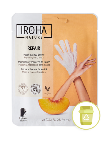 IROHA GUANTES REPARADORES DE MANOS CON MELOCOTÓN