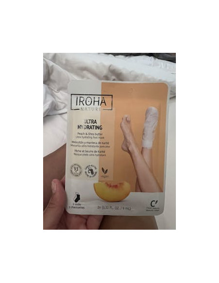 IROHA CALCETINES MASCARILLA REPARADORES CON MELOCOTÓN