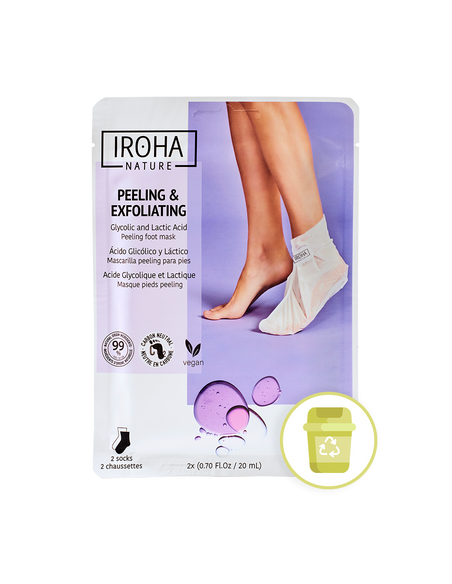 IROHA CALCETINES PEELING Y EXFOLIANTES CON ÁCIDO GLICÓLICO
