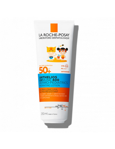 LA ROCHE POSAY ANTHELIOS DERMO-PEDIATRICS LECHE HIDRATANTE  250ML + PONCHO DE REGALO