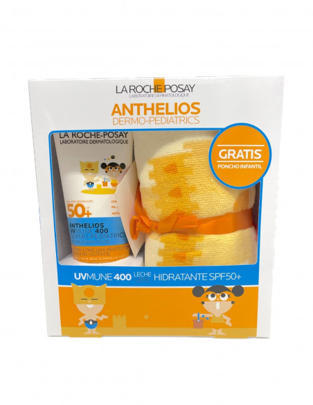 LA ROCHE POSAY ANTHELIOS DERMO-PEDIATRICS LECHE HIDRATANTE  250ML + PONCHO DE REGALO