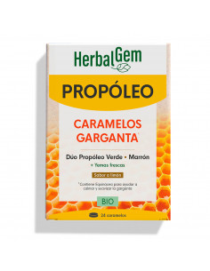 HERBALGEM PROPÓLEO CARAMELOS GARGANTA BIO  24 CARAMELOS