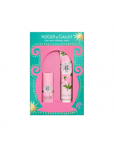 ROGER GALLET PACK ROSA CREMA DE MANOS 30ML + BÁLSAMO LABIAL 3,5 GR