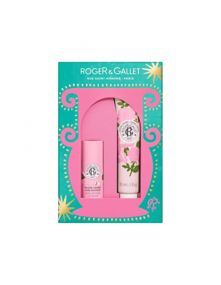 ROGER GALLET PACK ROSA CREMA DE MANOS 30ML + BÁLSAMO LABIAL 3,5 GR