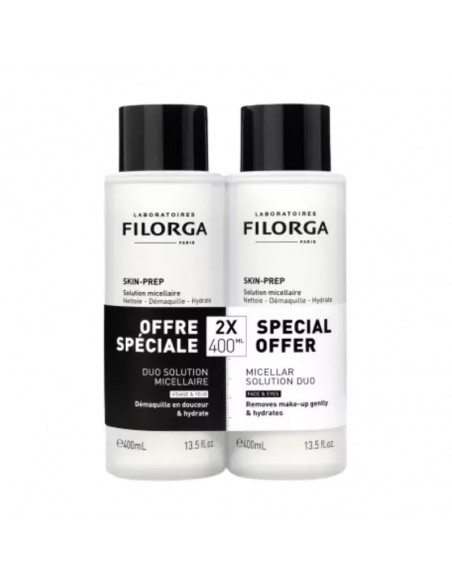 FILORGA DUPLO AGUA MICELAR DESMAQUILLADORA 2 X 400ML