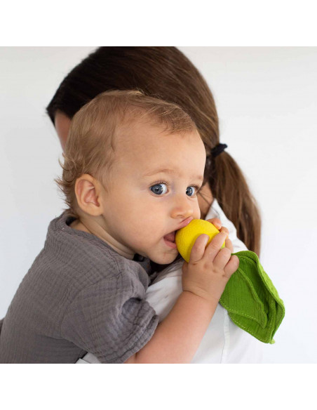 OLI & CAROL MINI DOUDOU TEETHER LEMON 1 UNIDAD