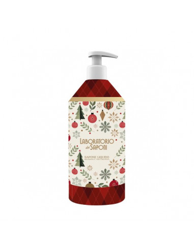 LABORATORIO DEI SAPONI JABÓN DE NAVIDAD 500ML (BLANCO Y ROJO)