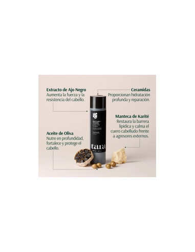 TARA CHAMPÚ AJO NEGRO + CERAMIDAS 267ML