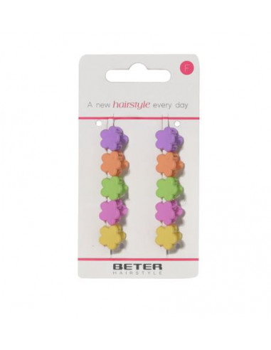 BETER PINZAS FLORES DE COLORES 10 UNIDS