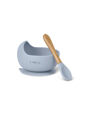 SARO SET ALIMENTACIÓN ( CUCHARA + CUENCO) AZUL O ROSA
