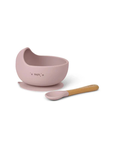 SARO SET ALIMENTACIÓN ( CUCHARA + CUENCO) AZUL O ROSA