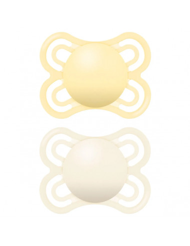 MAM PERFECT CHUPETE SILICONA 2 - 6 M BEIGE AMARILLO