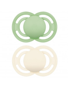 MAM PERFECT CHUPETE SILICONA 6+M VERDE BEIGE