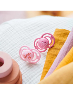 MAM PERFECT CHUPETE DE SILICONA 6+M ROSAS 2