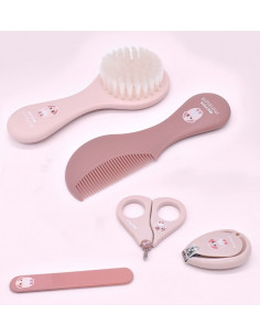 BETER SET MANICURA + CEPILLO Y PEINE PARA BEBÉ 0+M ROSA 2