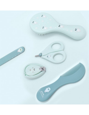 BETER SET MANICURA + CEPILLO Y PEINE PARA BEBÉ 0+M AZUL