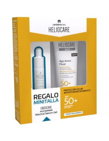 HELIOCARE 360 AGE FLUID SPF50+ REGALO ENDOCARE AGE BARRIER SERUM 10ML
