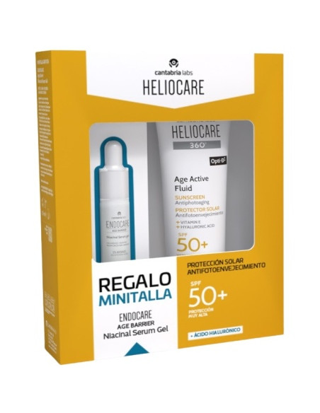 HELIOCARE 360 AGE FLUID SPF50+ REGALO ENDOCARE AGE BARRIER SERUM 10ML
