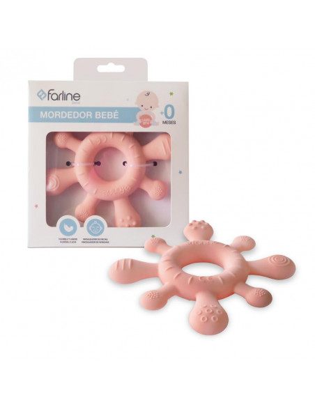 FARLINE BEBE MORDEDOR ROSA 0+M