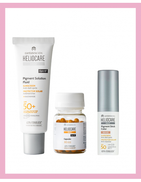 HELIOCARE PACK MANCHAS CREMA SPF + CAPS + STICK