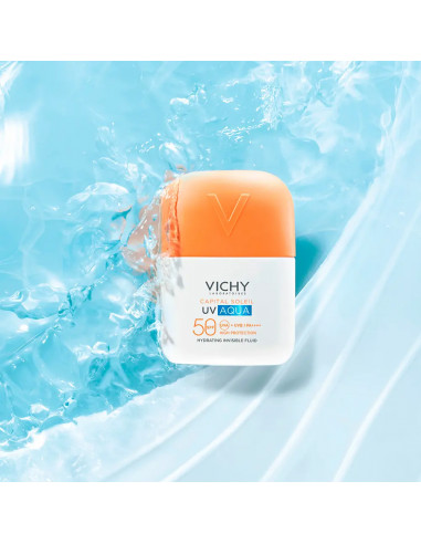 VICHY CAPITAL SOLEIL UV AQUA 50+ FLUIDO HIDRATANTE INVISIBLE 50ML