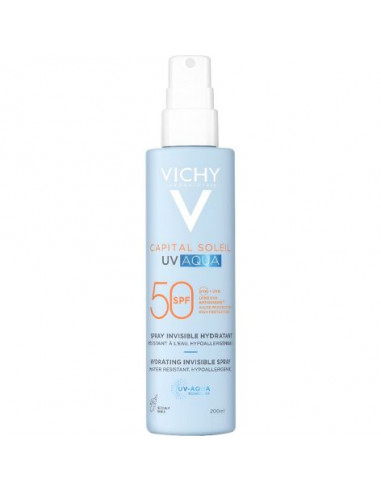 VICHY  CAPITAL SOLEIL UV AQUA SPAY HIDRATANTE INVISIBLE SPF50 200ML