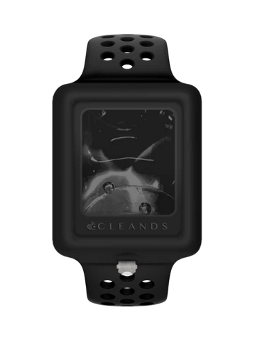 CLEANDS PULSERA DE GEL HIDROALCOHÓLICO RELLENABLE NEGRA