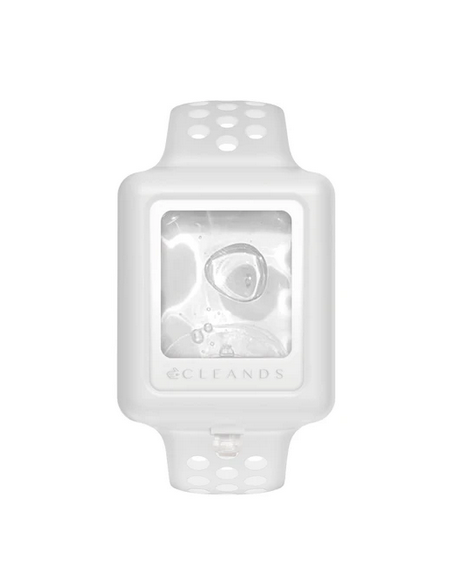 CLEANDS PULSERA DE GEL HIDROALCOHÓLICO RELLENABLE BLANCA