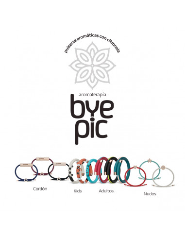 BYEPIC PULSERA DE CITRONELA Antimosquitos Nudo