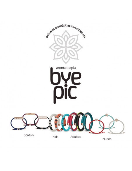BYEPIC PULSERA DE CITRONELA Antimosquitos Nudo