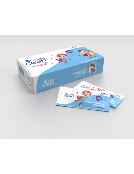 KIDS CLEAN GEL HIDROALCOHÓLICO PARA NIÑOS 100 MONODOSIS 1ML KIDS CLEAN GEL HIDROALCOHÓLICO PARA NIÑOS 100 MONODOSIS 1ML