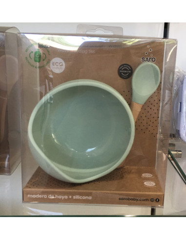 SARO PLATO DE ALIMENTACION COLOR MENTA