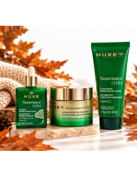 THE COMFORT ROUTINE. NUXURIANCE sérum + crema hidratante  + crema manos