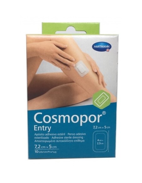 HARTMANN COSMOPOR ENTRY 10 UNIDADES 7,2 X 5 CM