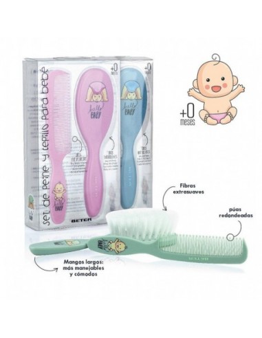 BETER SET DE PEINE Y CEPILLO PARA BEBÉ 0+M