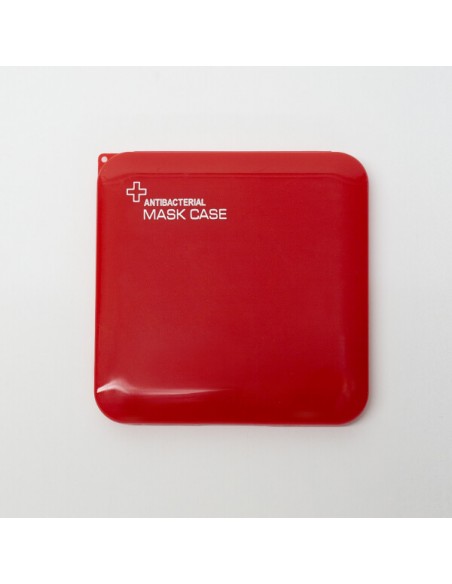 PORTA MASCARILLAS MEDICAL ANTIBACTERIAL ROJO