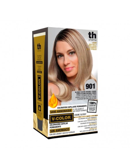TH PHARMA KIT TINTE Nº 901 SIN AMONIACO CON ORO LÍQUIDO Y ACEITES FLORALES