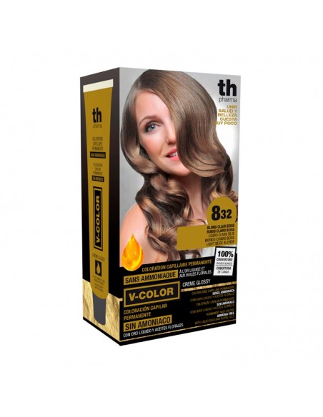 TH PHARMA KIT TINTE Nº 8 32 SIN AMONIACO CON ORO LÍQUIDO Y ACEITES FLORALES