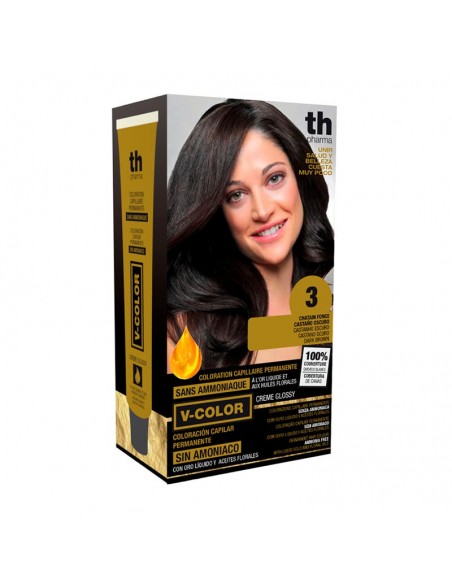 TH PHARMA KIT TINTE Nº 3 SIN AMONIACO CON ORO LÍQUIDO Y ACEITES FLORALES