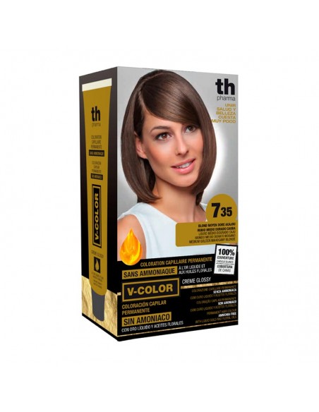 TH PHARMA KIT TINTE Nº 7 35 SIN AMONIACO CON ORO LÍQUIDO Y ACEITES FLORALES