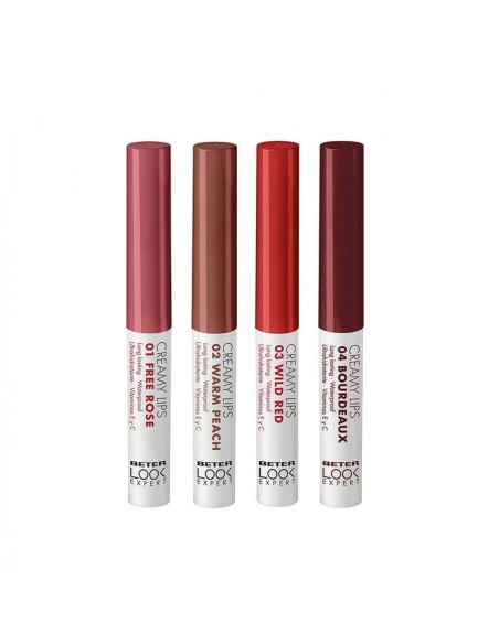 BETER LIPSTICK CREAMY LIPS 04 BOURDEAUX 1 UNIDAD