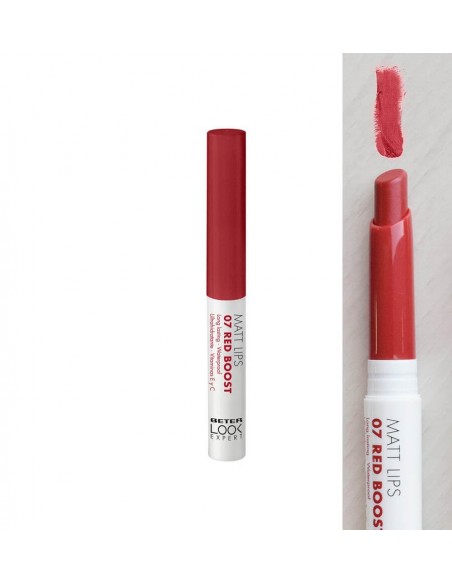BETER LIPSTICK MATT LIPS 07 RED BOOST 1 UNIDAD