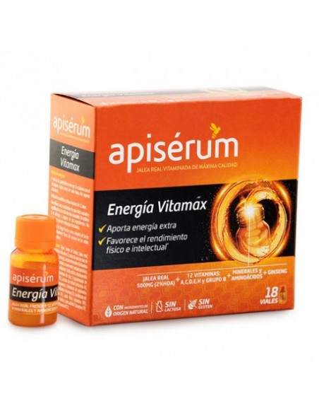 APISERUM ENERGIA VITAMAX 18 VIALES