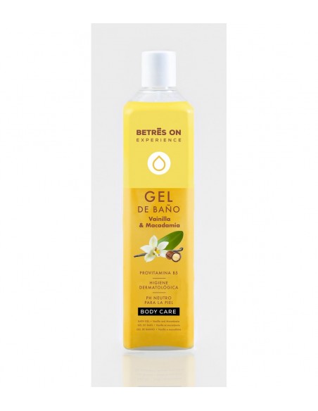 BETRES ON GEL DE BAÑO CORPORAL VAINILLA Y MACADAMIA 750ML
