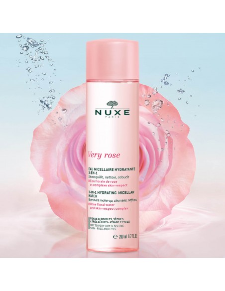 NUXE VERY ROSE AGUA MICELAR HIDRATANTE 3 EN 1 200ML